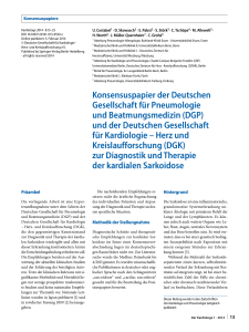 Konsensuspapier der Deutschen Gesellschaft für Pneumologie und