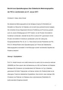 Kongressbericht zur Tagung der FID in Liechtenstein 29