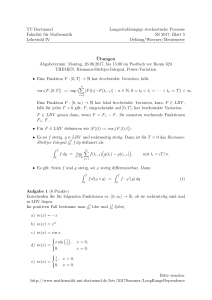 Blatt 5 - Mathematik, TU Dortmund