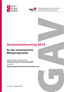 GAV 2015 - Schweizer Fleisch-Fachverband