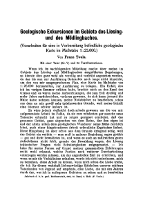 Geologische Exkursionen im Gebiete des Liesing