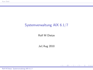 Systemverwaltung AIX 6.1/7
