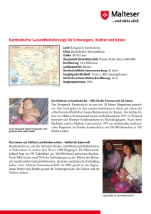 Kambodscha: Gesundheitsf&uuml;rsorge f&uuml;r Schwangere, M&uuml;tter und