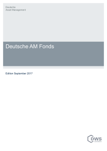 Deutsche AM Fonds Reporting Fondsfakten vom 13.09.2017