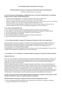 Information für Anwender Ethinylestradiol/Levonorgestrel