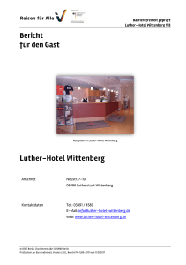 Zertifikat Barrierefrei Luther Hotel Wittenberg