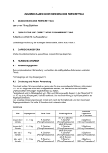 ZUSAMMENFASSUNG DER MERKMALE DES ARZNEIMITTELS 1