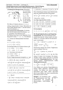 Mechanik I / Prof. Popov / Vorlesung 22. Teil 2: Elastostatik