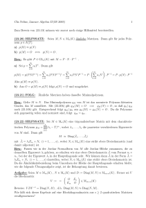 Chr.Nelius , Lineare Algebra II (SS 2005) 1 Zum Beweis von (23.19