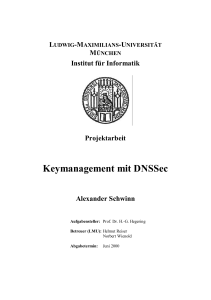 Keymanagement mit DNSSec