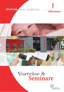 Seminare - Krankenhaus Johanneum