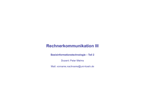 Rechnerkommunikation III - HKI