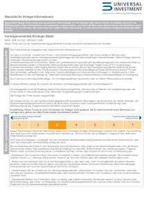 Wesentliche Anlegerinformationen Vermögensmandat Strategie