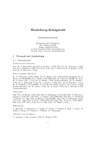 Heidelberg-Königstuhl - LSW Heidelberg