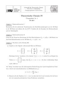 Theoretische Chemie IV