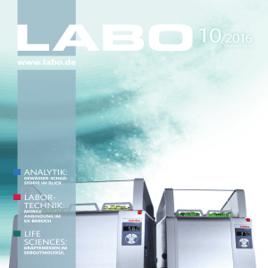 www.labo.de ANALYTIK: LABOR