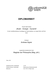 diplomarbeit - E-Theses