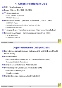 4. Objekt-relationale DBS - Abteilung Datenbanken Leipzig