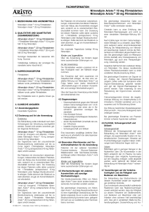 Nitrendipin Aristo 10/20 mg Filmtabletten