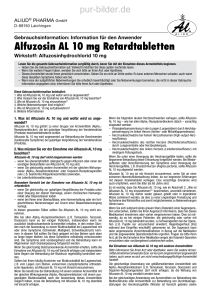 Alfuzosin AL 10 mg Retardtabletten