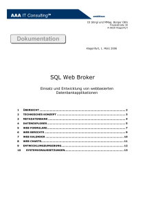 SQL Web Broker - AAA IT Consulting