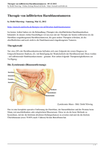 Therapie von infiltrierten Harnblasentumoren - Online