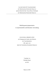 Multifrequenztympanometrie in experimenteller und klinischer