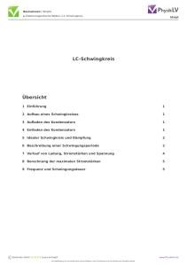 LC-Schwingkreis Übersicht