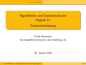 Algorithmen und Datenstrukturen Kapitel 11 0.2cm