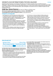 wesentliche informationen für den anleger