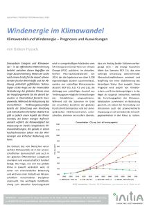 Windenergie im Klimawandel