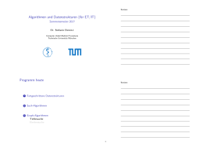 Algorithmen und Datenstrukturen (für ET/IT - CAMP-TUM