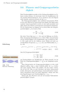 9.6 Phasen- und Gruppengeschwin