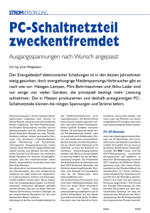 PC-Schaltnetzteil zweckentfremdet