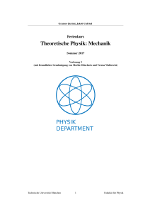 Theoretische Physik: Mechanik - TUM