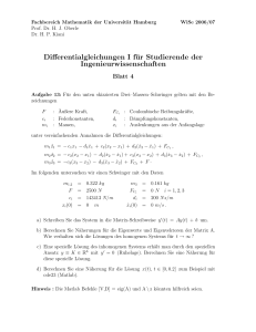 Differentialgleichungen I für Studierende der Ingenieurwissenschaften