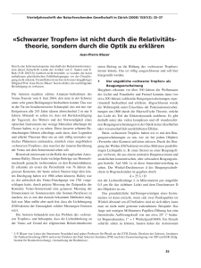 Schwarzer Tropfen - Naturforschende Gesellschaft in Zürich