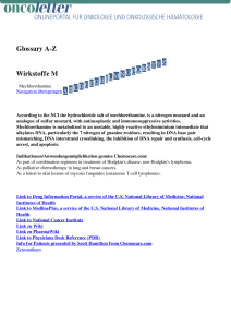 Wirkstoffe M Mechlorethamine Megestrol MEK 162