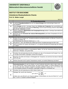 16 Zustandssumme - Biochemie