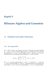 Bilineare Algebra und Geometrie