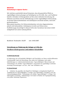 Verordnung zur Änderung der Anlage zu § 24a des