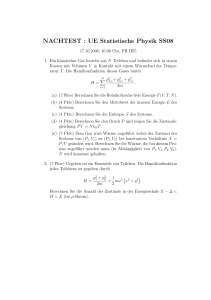 NACHTEST : UE Statistische Physik SS08