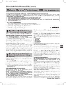 Calcium-Sandoz® Fortissimum 1000 mg Brausetabletten