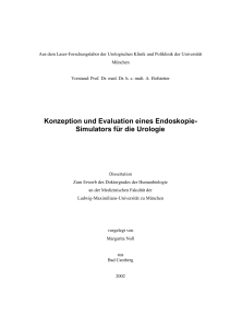 Konzeption und Evaluation eines Endoskopie