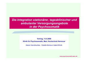 Vortrag integrierte TK (Printversion), MHH Hannover 13.5.2009