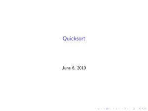 Analyse von Quicksort