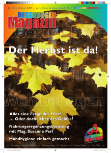 Der Herbst ist da! - Regenbogen Apotheke Graz