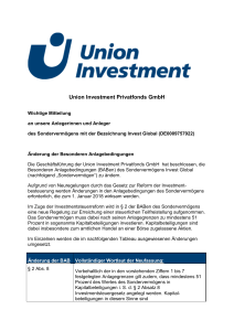 Union Investment Privatfonds GmbH
