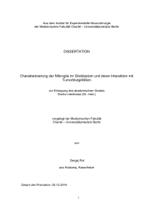 DISSERTATION Charakterisierung der Mikroglia - diss.fu