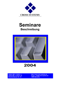 Seminare - cross systems